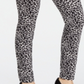 INC International Concepts Women's Essential Leopard Skinny Jeans Leopard Black  Size 6