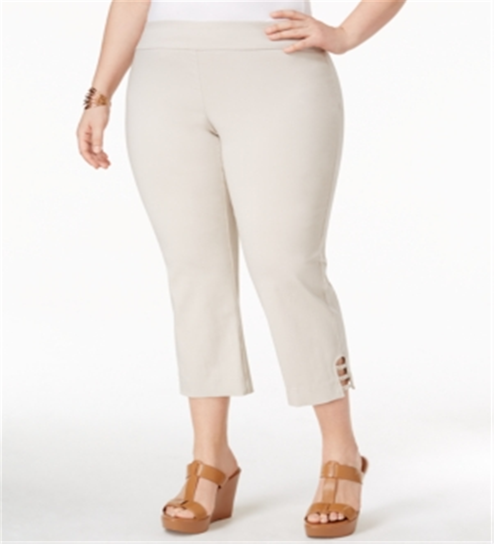 JM Collection PlusCapri Pants Brown Size 0X