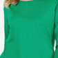 Charter Club Women's Supima Cotton Embellished Top Green Size Small