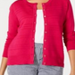 Charter Club Women's Petite Textured Cardigan Sweater Pink Size Petite L