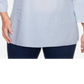 Alfred Dunner Women's 100% Cotton Lake Tahoe Bell Sleeve Top BlueSize 16