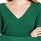 Maison Jules Women's V-Neck Sweater Green Size X-Small