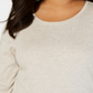 Style & Co Women's Crew Neck Long Sleeve T-Shirt Gray Size 0X
