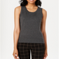 Charter Club Women's Sleeveless Crew-Neck Sweater Gray Size XX-Large