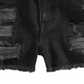 Epic Threads Big Girl's Ripped Cotton Denim Shorts Charcol Size 16