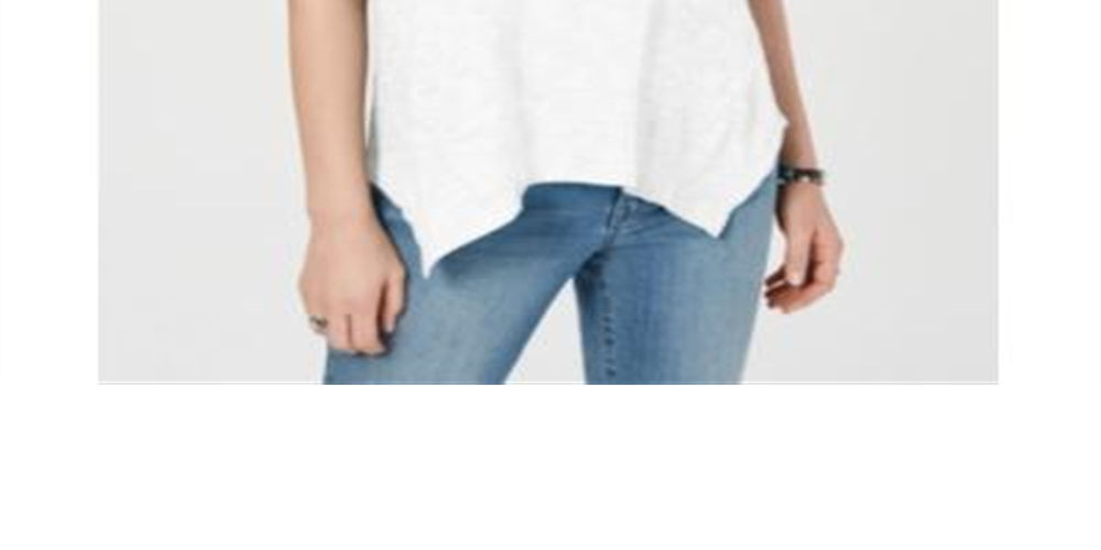 Style & Co Women's Sleeveless Trapeze Top White Size X-Small