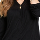 Style & Co Women's Crochet-Yoke Top Black Size XX-Large