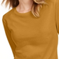 Maison Jules Women's 3/4-Sleeve Solid T-Shirt Yellow Size X-Small