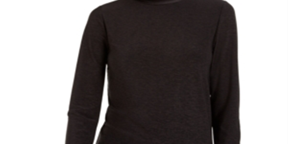 Bar III Women's Turtleneck Top Black Size Small