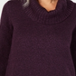 Karen Scott Women's Cowl Neck 3/4 Sleeve Sweater Purple Size Petite Small