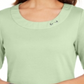 Karen Scott Women's Cotton Ring Top Green SizeX-Small
