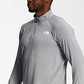 The North Face Men's Wander Quarter Zip Top Gray Size Small