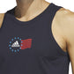 adidas Men's American Flag Tank Blue Size X-Large