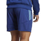 adidas Men's Tiro Lightweight Three Stripe 8 Track Shorts Blue Size Small