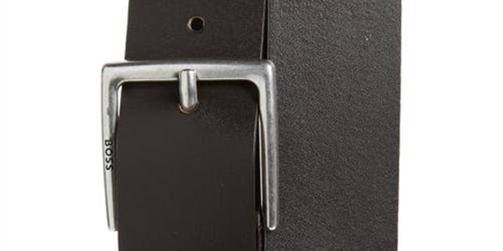 Hugo Boss Men's Rummi Leather Belt Brown Size 36