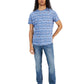 Sun + Stone Men's Regular Fit Geo Print T Shirt Blue  Size Medium