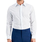 Club Room Men's Slim Fit Striped Dress Shirt  Blue Size X-Large