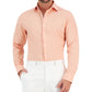 Bar III Men's Slim Fit Chambray Dress Shirt Orange Size Medium