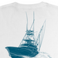 Columbia Men's Pfg Classic Fit Boat Logo Graphic T Shirt White Size Medium