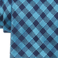 Tommy Hilfiger Men's Willard Gingham Tie Blue Size Regular