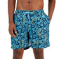 Club Room Men's Tropical Seahorse Swim Trunks  Blue Size Large