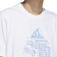 adidas Men's Short Sleeve Crewneck Food Truck Graphic T-Shirt White Size XX-Large
