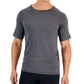 Club Room Men's Rashguard Short Sleeve Shirt  Gray  Size Medium