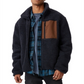 COTTON ON Men's Pocket Teddy Zip Through Fleece Sweater Blue Size Large
