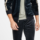 INC International Concepts Men's Velour Sweatshirt Track Jacket Black Size Small