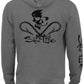 Salt Life Men's Skull and Hooks Hoodie Gray Size XXXX-Large