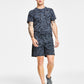 Champion Men's Printed Hybrid Water Resistant 7 Shorts Black Size Large
