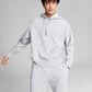 And Now This Men's Fleece Hoodie with Kangaroo Pockets Gray Size Large