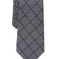 Alfani Men's Sussex Pane Tie Gray Size Regular