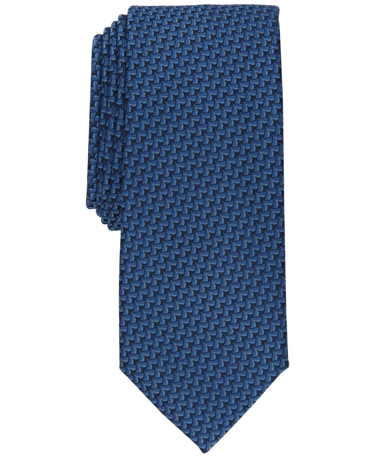 Alfani Men's Scott Slim Mini Neat Tie Blue Size Regular