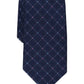 Club Room Men's Amboy Grid Tie Blue Size Regular