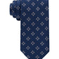 Tommy Hilfiger Men's Classic Flower Medallion Neat Tie Blue Size Regular
