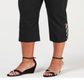 Jm Collection Embellished Hardware Keyhole Top Black Size 3X