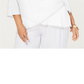 Jm Collection Plus Size Crossover-Hem Necklace Top White Size 1X