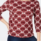 Charter Club Petite Striped Cotton Button-Shoulder Top Red Size PL