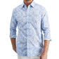 Club Room Men's Medallion-Print Shirt Blue Size 2XL