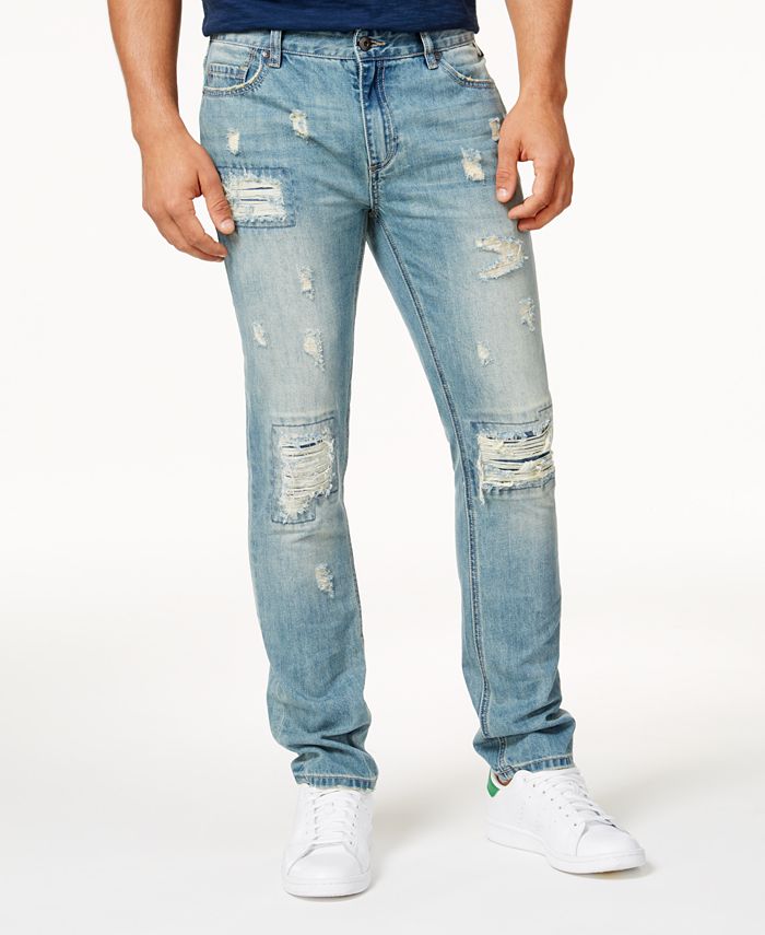 American Rag Men's Vintage Wash Distressed Jeans Blue Size 32x30
