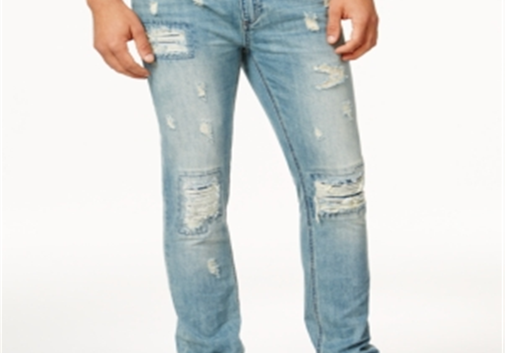 American Rag Men's Vintage Wash Distressed Jeans Blue Size 32x30