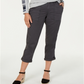 Alfani Mixed-Stitch Open-Front Cardigan Gray Size 16