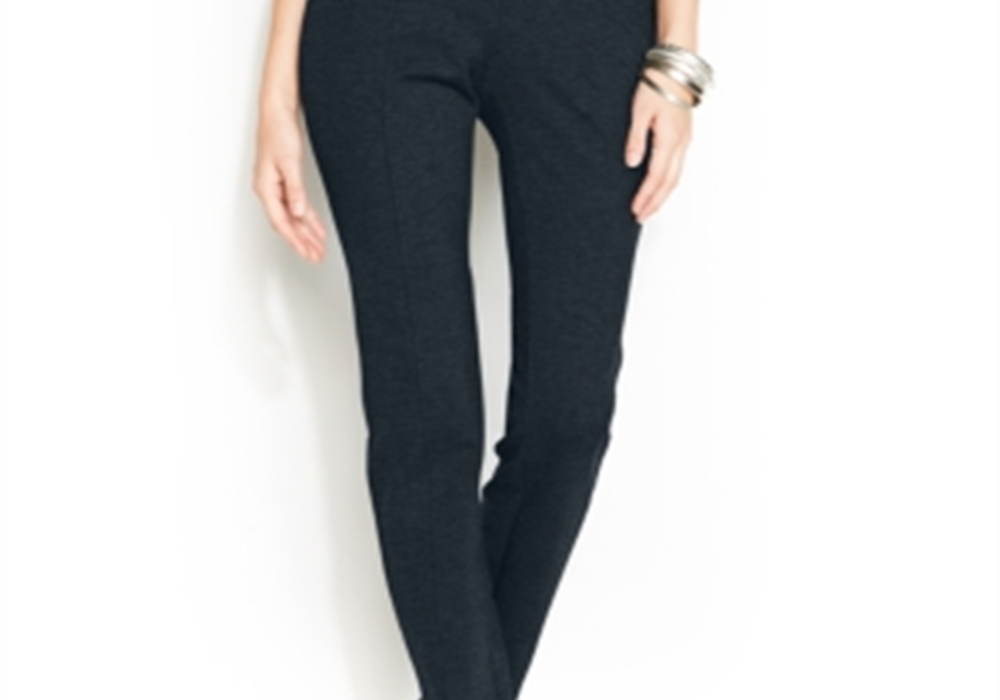 Alfani Skinny Tummy-Control Ponte Pants Blue Size 6