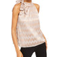 INC International Concepts Tie-Neck Shine Halter Top Pink Size 2XL