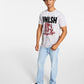 GUESS Men's Crewneck Short-Sleeve Skull Graphic T-Shirt White Size X-Large