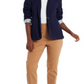Riley & Rae Harlow Striped-Lining Blazer Preppy Navy Size XL
