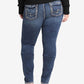 Silver Jeans Co. Women's Elyse Curvy Fit Jeans Blue Size 22X30
