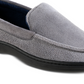 Isotoner Men's Jared Moc-Toe Memory Foam Slippers Gray Size L