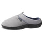 Isotoner Men's Jared Hoodback Memory Foam Slippers Gray Size 2XL